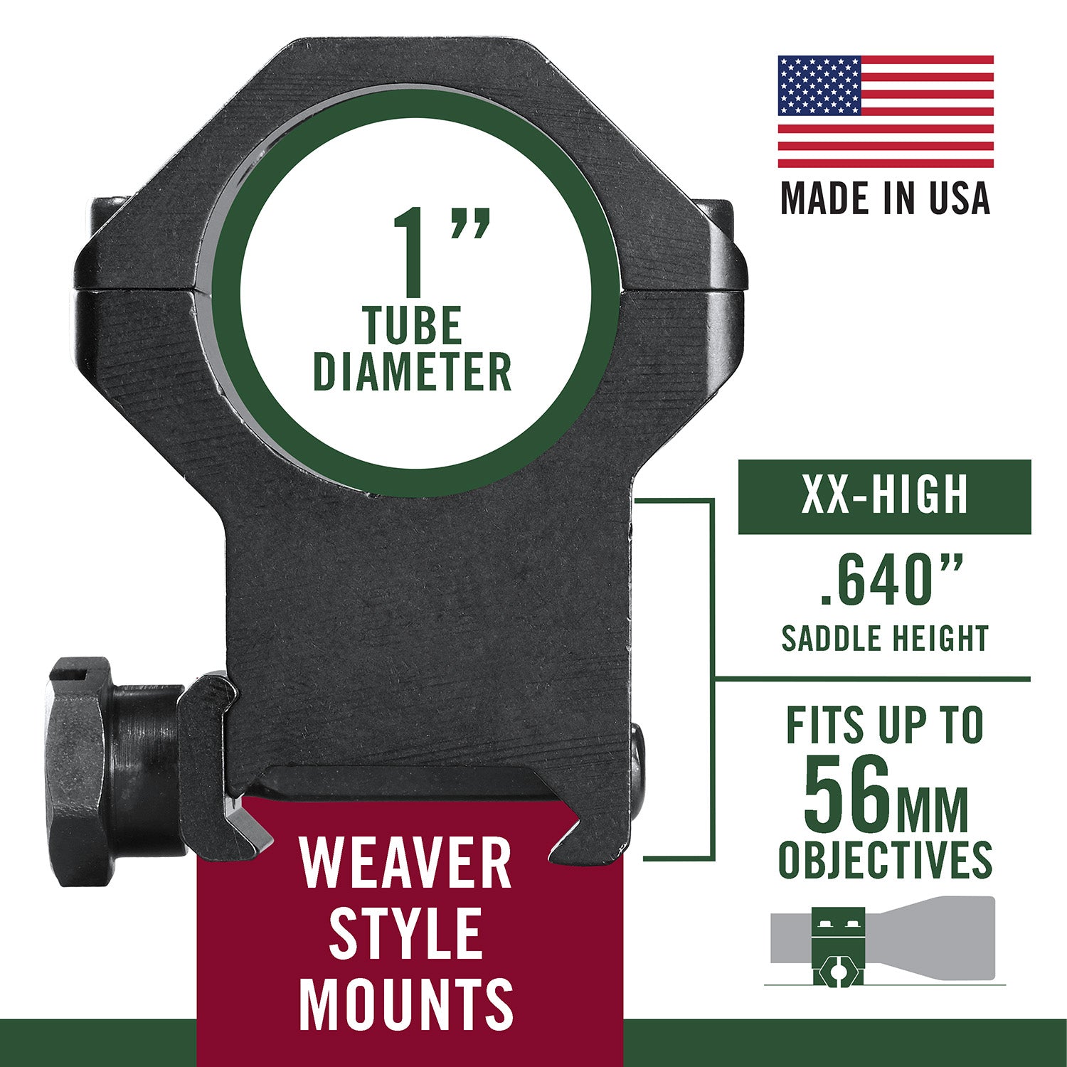 WEAV 48363  TACT RINGS 1IN  XXHIGH