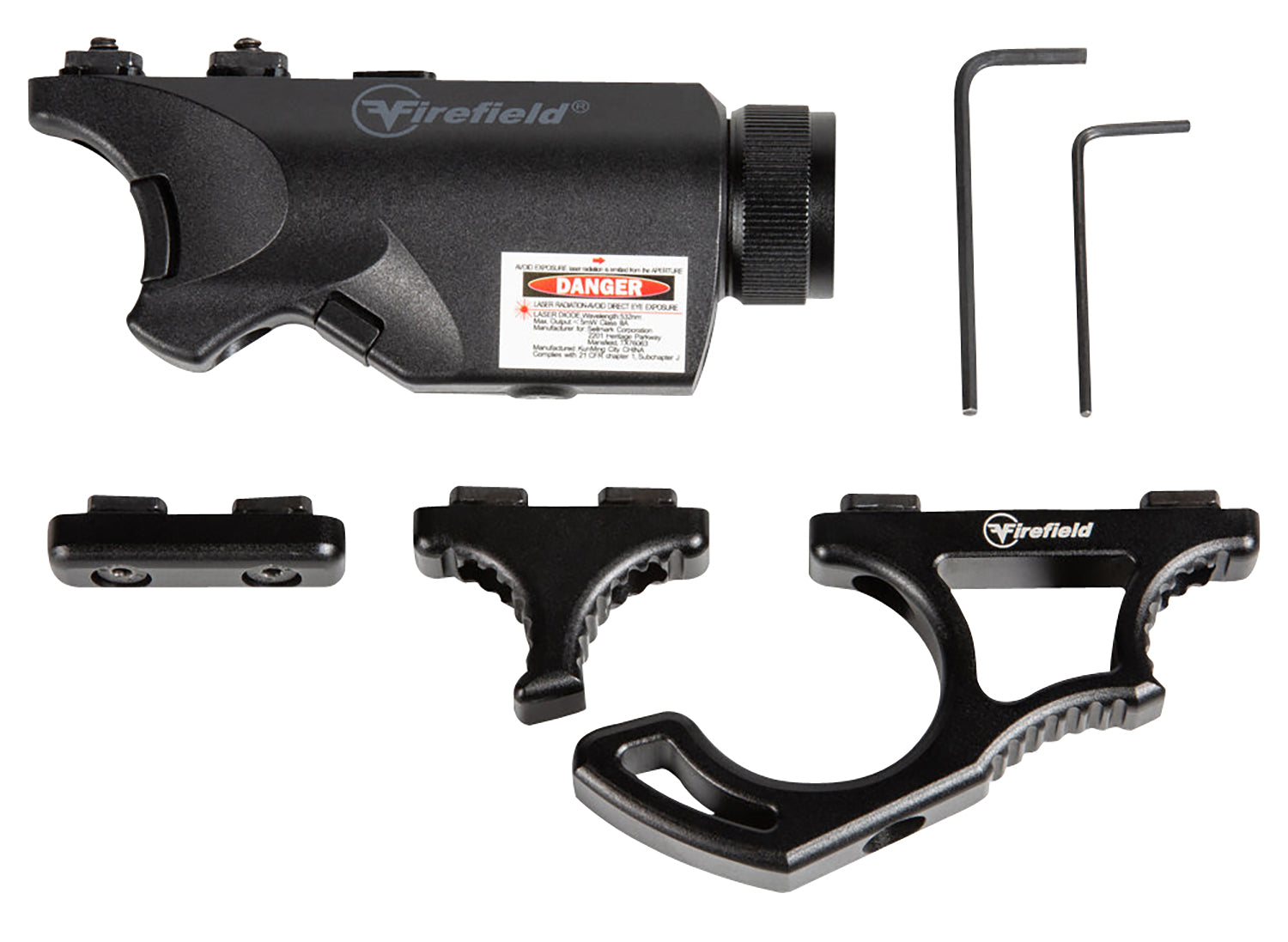 FIREFIELD FF35011K  RIVAL FOREGRIP FLASHLT GRN LAS