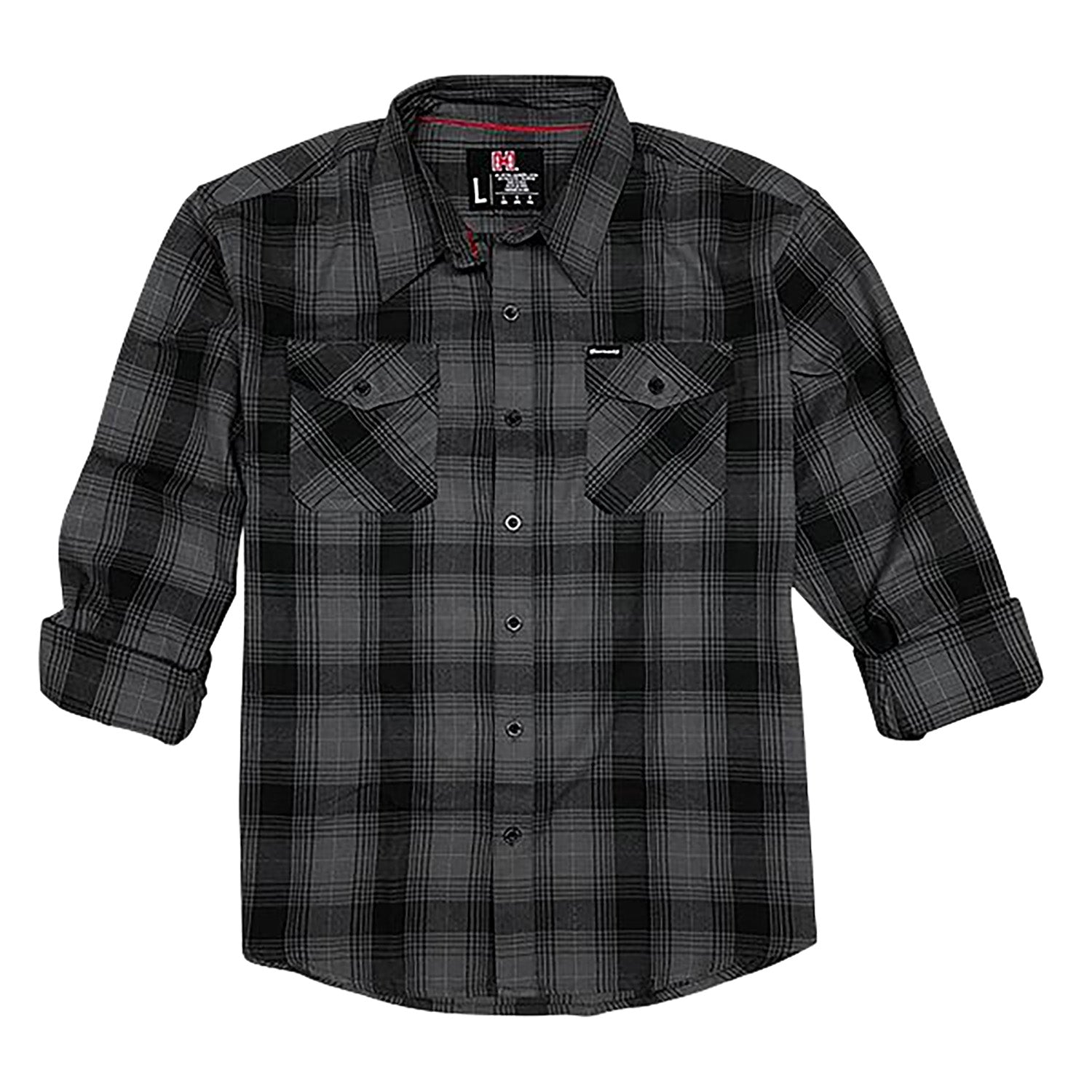 HDESIGN 32225  HORNADY L/S FLANNEL        2X GREY
