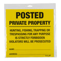 ALLEN 15824  POSTED NO TRESPASSING SIGN 12 PK