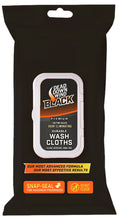 DDW 13725      BLACK PREM WASH CLOTHS