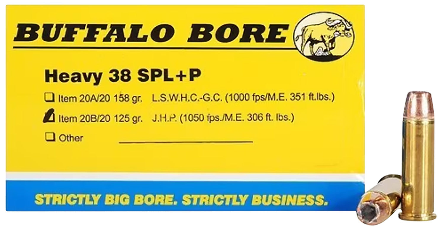 BBA 20B/20    38SPC +P    125 JHP            20/12