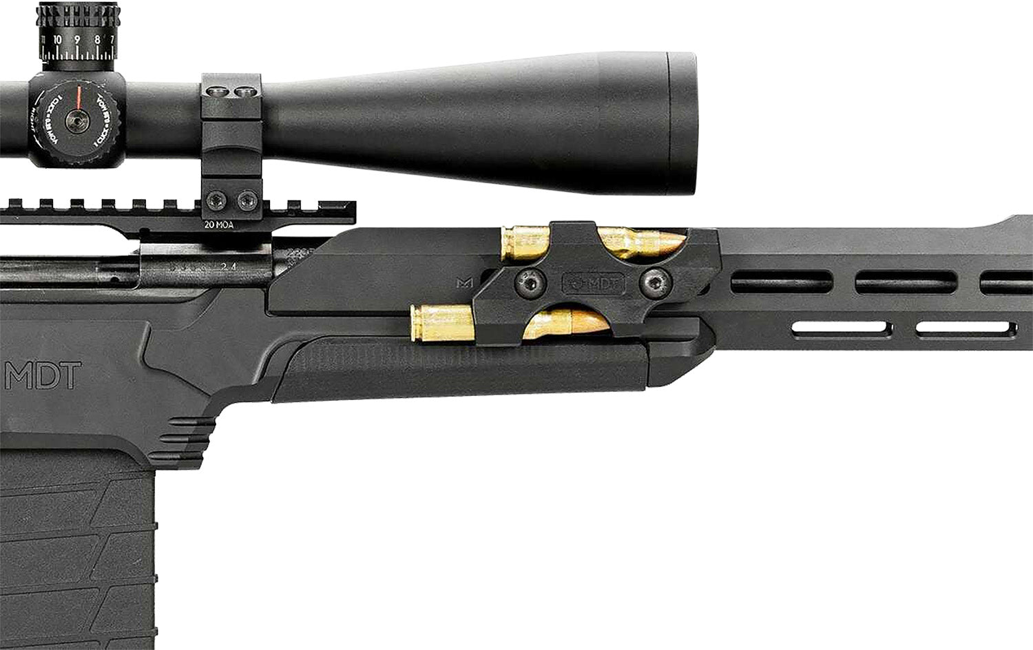 MDT 105248BLK MLOK SPARE R HOLDER BLK