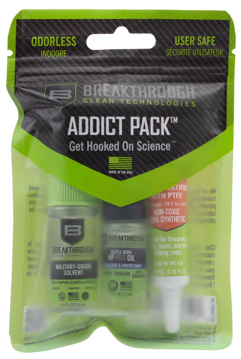 BRKTHRU BCTADDICTRT ADDICT SMPL PK SOL/OIL/LUBE