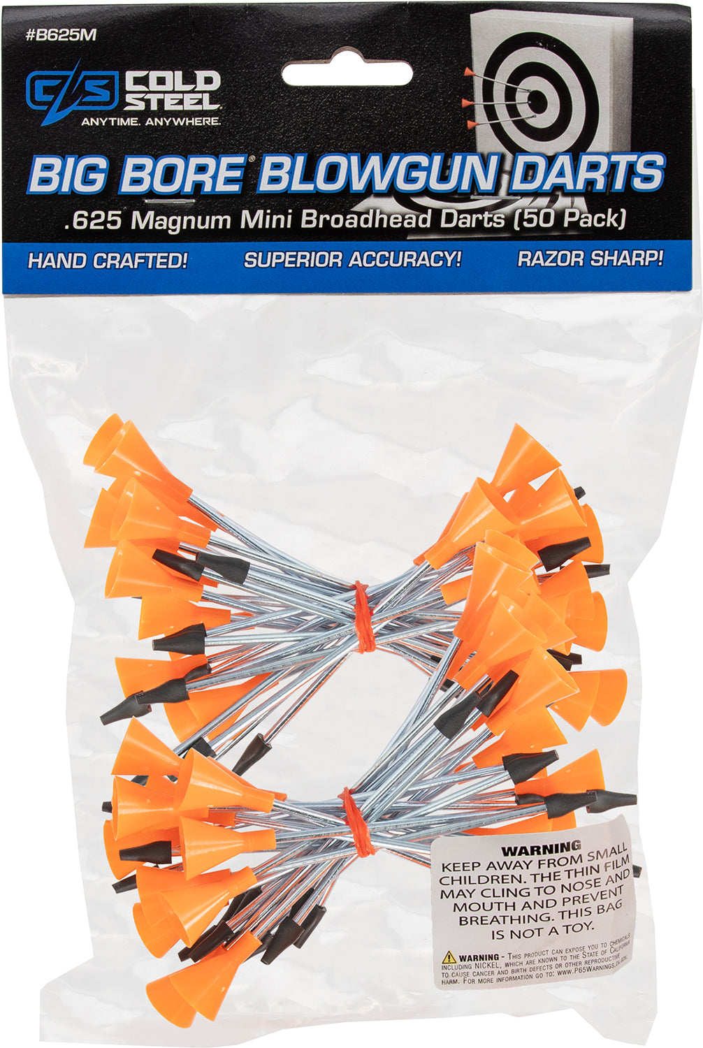 COLD  B625M      MINI BRDHEAD DART 50PK