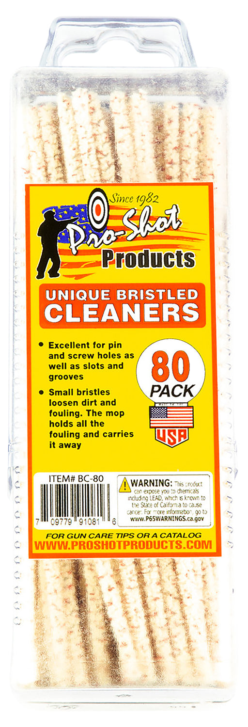 PROSHOT BC-80    BRISTLED CLEANERS 6IN COTTON 80PK