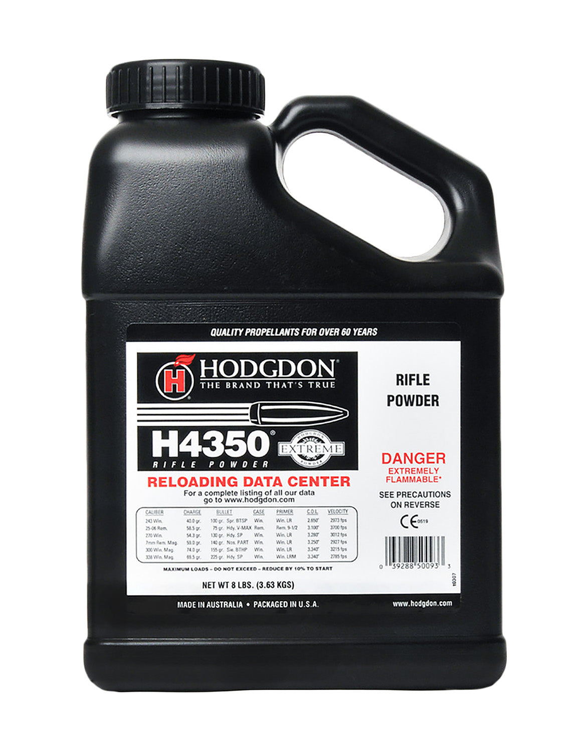HODG 43508  H4350            RFL POWDER    8LB