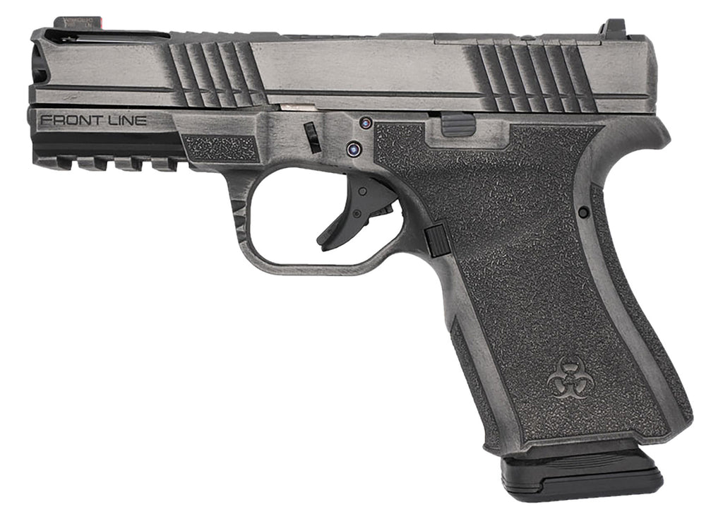 BRO FLP-9MM-GMGB      FRONTLINE+ 9 4" GRY/BW  15+1