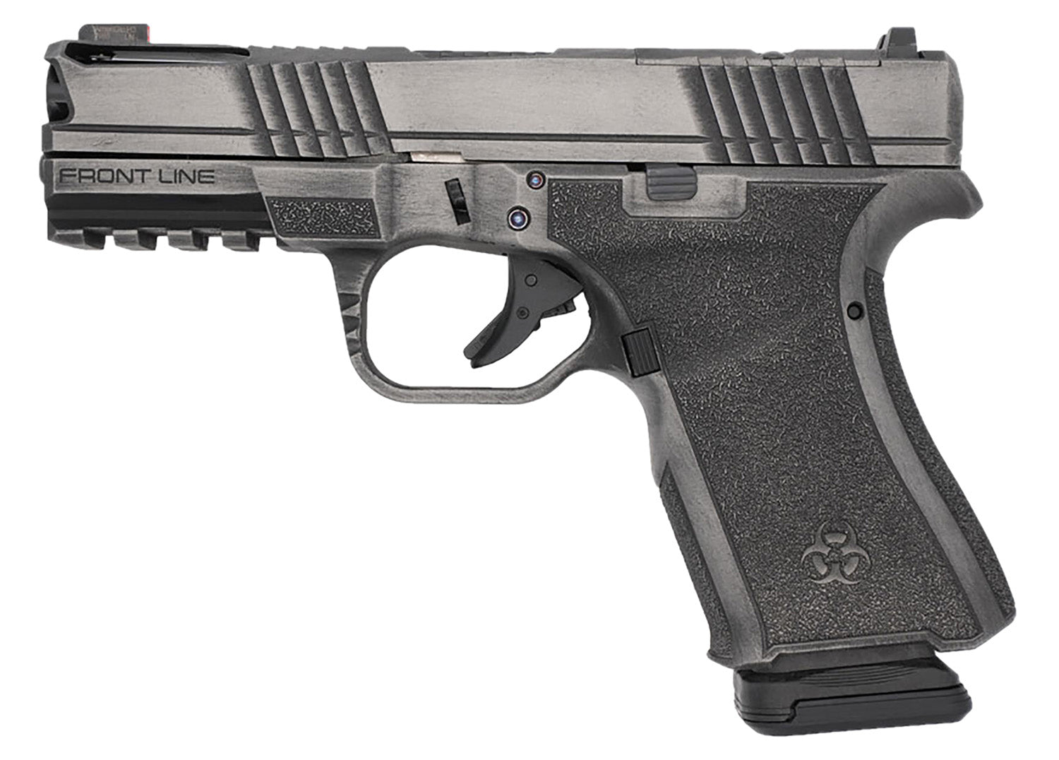 BRO FLP-9MM-GMGB      FRONTLINE+ 9 4" GRY/BW  15+1