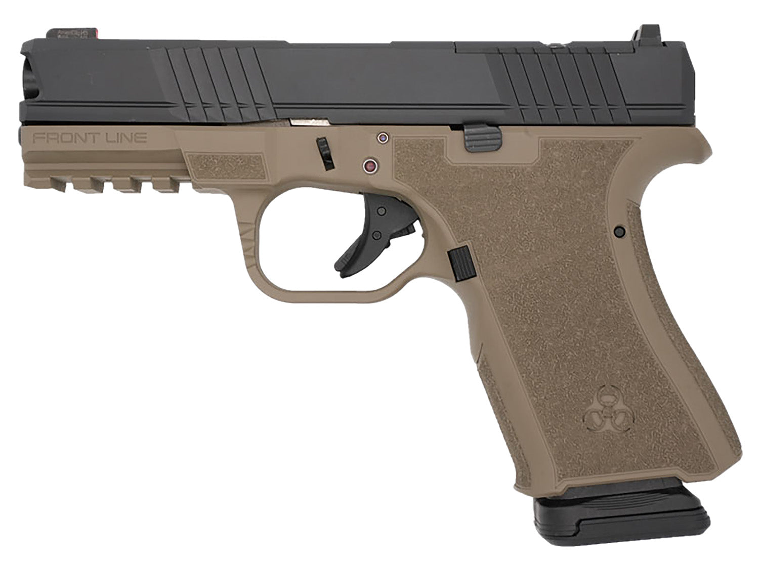 BRO FL-9MM-FDE-BLK    FRONTLINE  9 4" FDE/BLK 15+1
