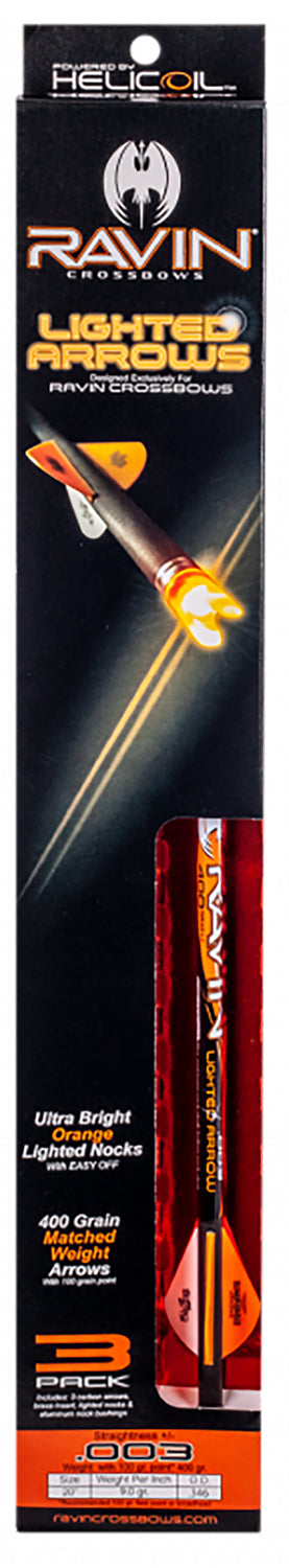 RAVIN R133   MATCH WGHT LGHTD ARROWS 400GR 003 3PK