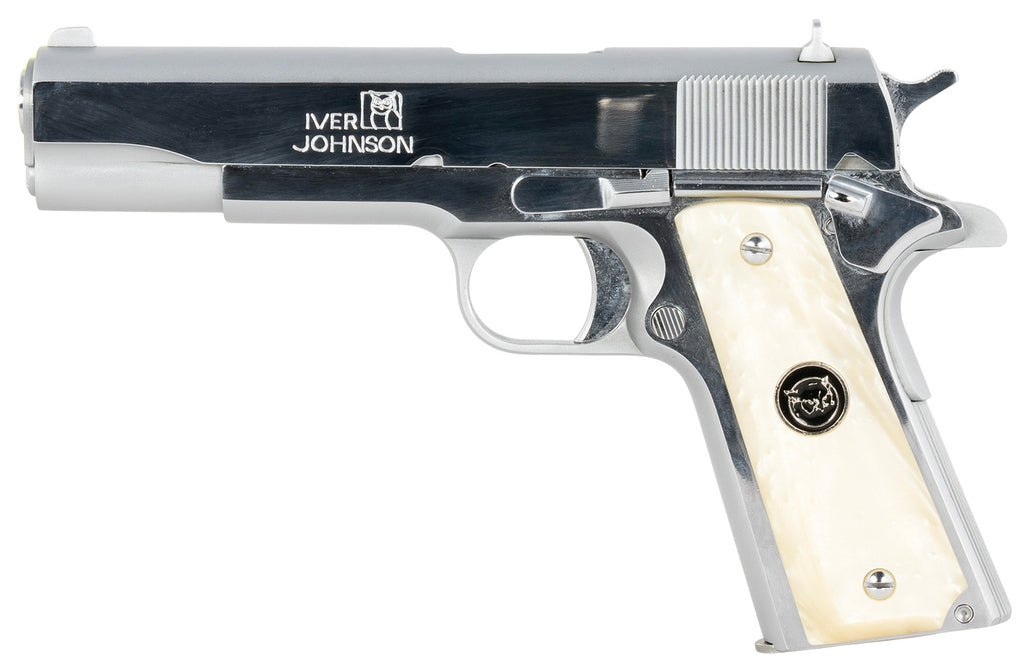 IVER 1911A138CHRWP     38SUP 5IN GVRN CHRM/PEARL