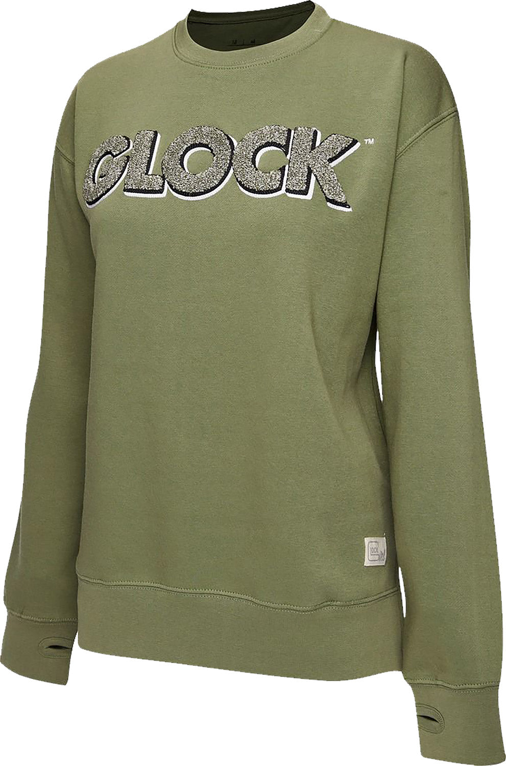 GLK AP96262 LADIES CREWNECK RAGLAN FLEECE(OLVE)  L