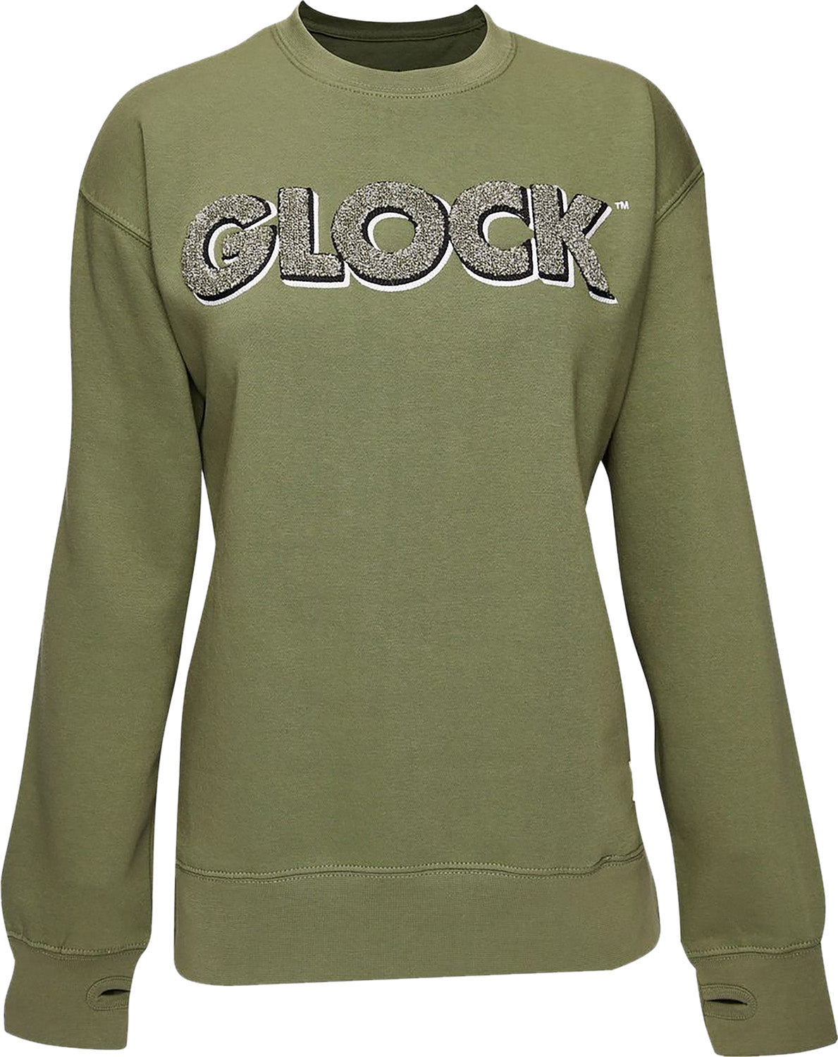 GLK AP96264 LADIES CREWNECK RAGLAN FLEECE(OLV)2XL