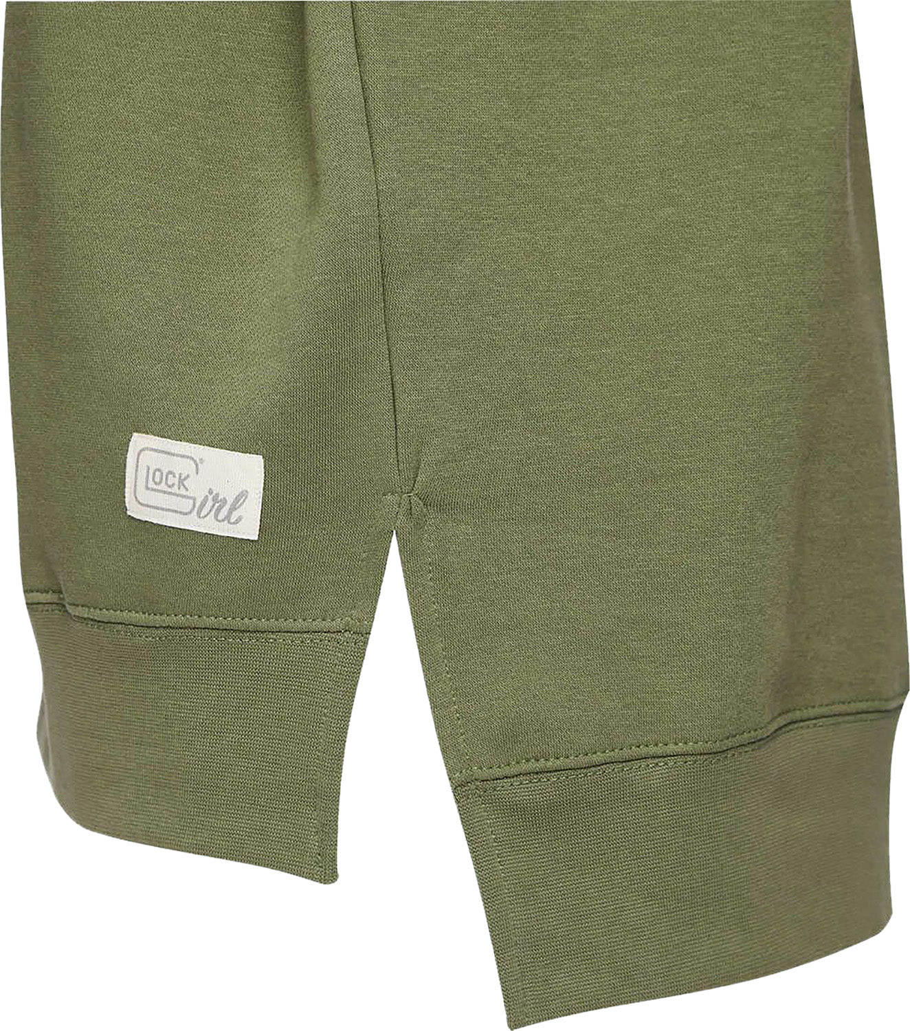GLK AP96262 LADIES CREWNECK RAGLAN FLEECE(OLVE)  L
