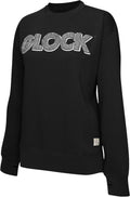GLK AP96255 LADIES CREWNECK RAGLAN FLEECE(BLK)   S