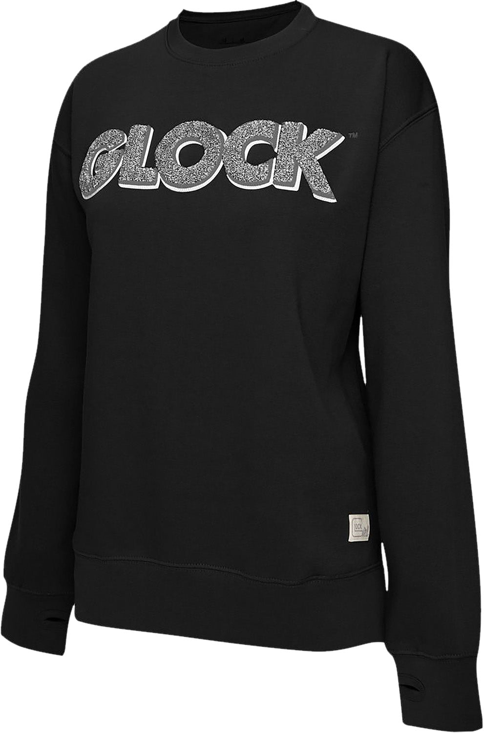 GLK AP96256 LADIES CREWNECK RAGLAN FLEECE(BLK)   M