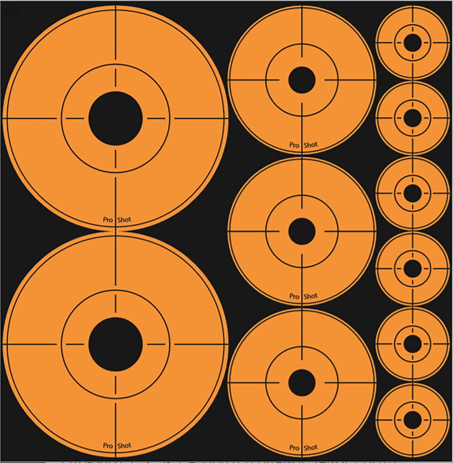 PROSHOT ASSORTED-DOT  ORANGE PEEL &amp; STICK ASST 10P