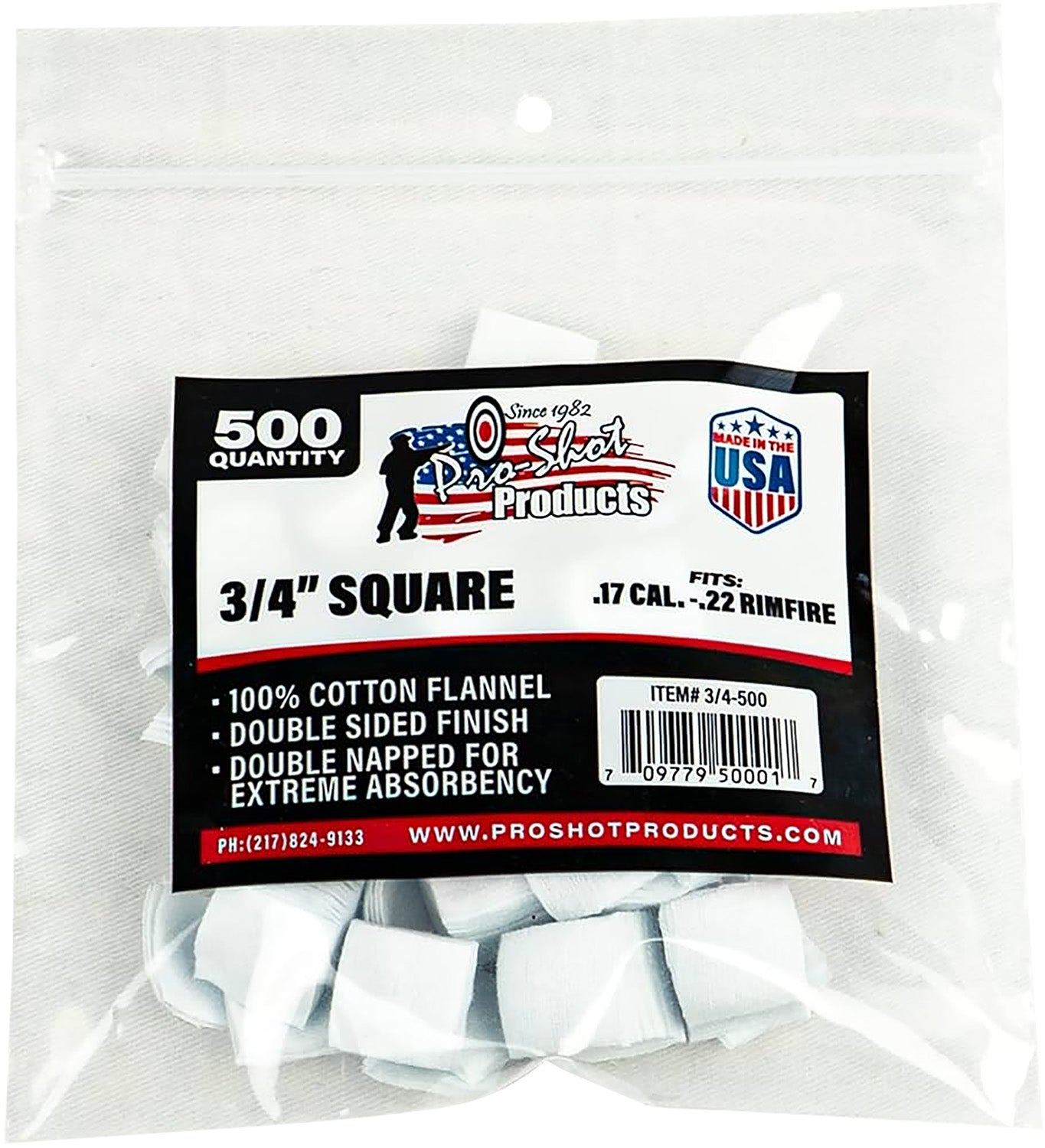 PROSHOT 3/4-500    17-22C 3/4"       PATCH 500