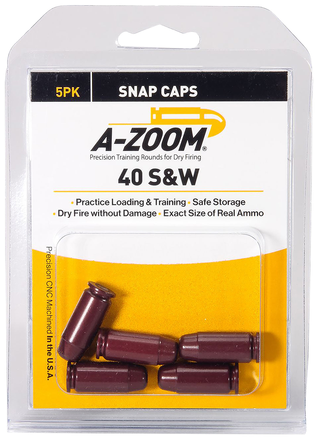 AZOOM 15114      SNAP CAPS 40 S&amp;W              5PK