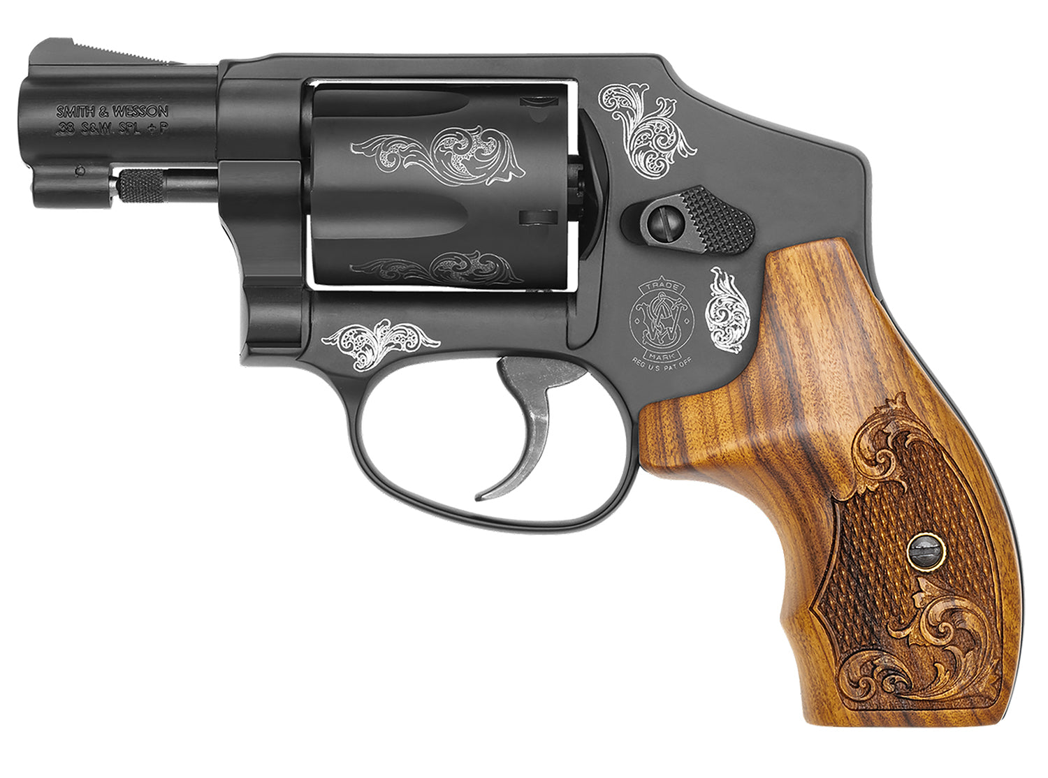 S&amp;W*M442   *CA*  150785 38 ENGRV      1.88  5R BLK