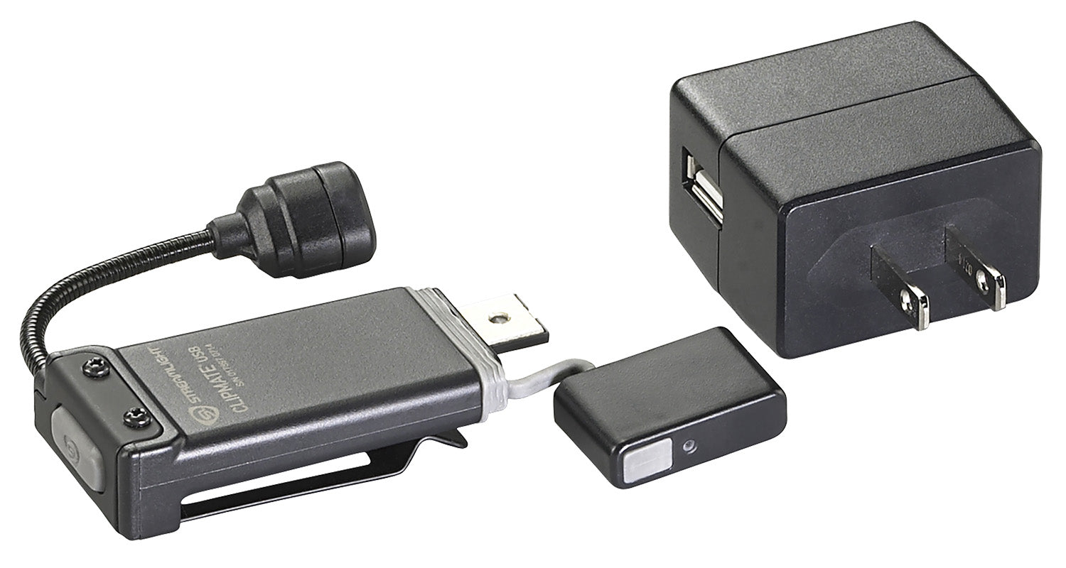 STL 61126  CLIPMATE USB CLIP-ON LIGHT REC BLACK