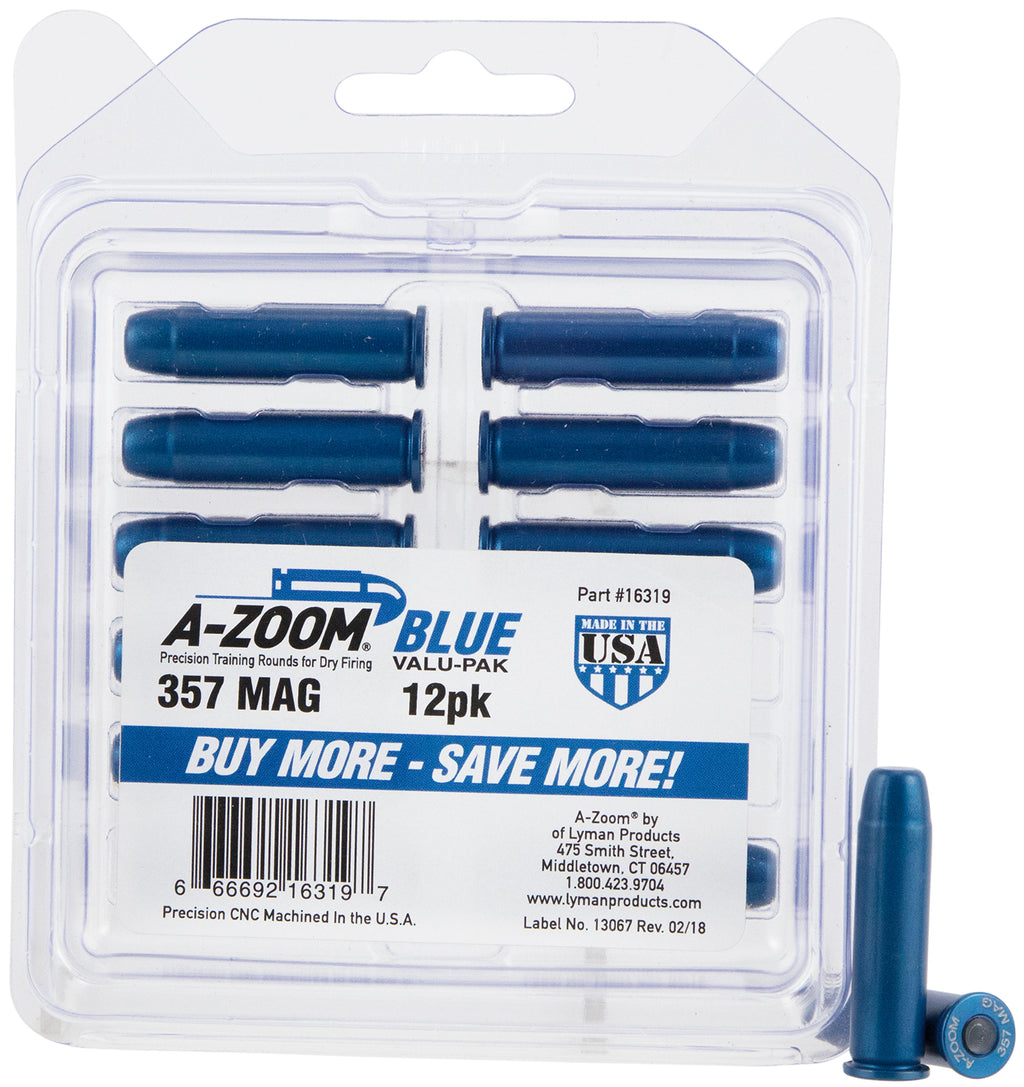 AZOOM 16319      BLUE SNAP CAPS 357MAG        12PK