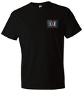 HDESIGN 30762  HORNADY POW BLU LIN TSHIRT MD BLK