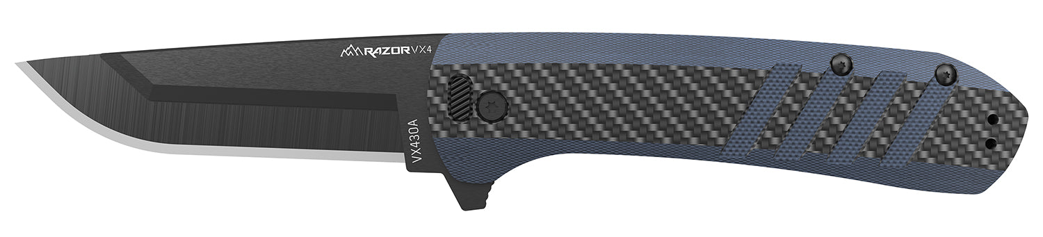 OUTDOOR EDGE VX430C-C  RAZOR VX4 3" CRBN/BLU G10