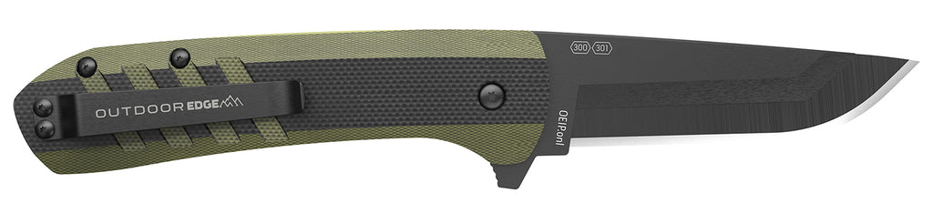 OUTDOOR EDGE VX430B-C  RAZOR VX4 3" BLK/GRN G10
