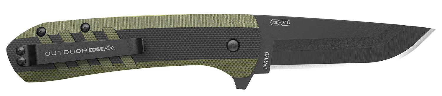 OUTDOOR EDGE VX430B-C  RAZOR VX4 3" BLK/GRN G10