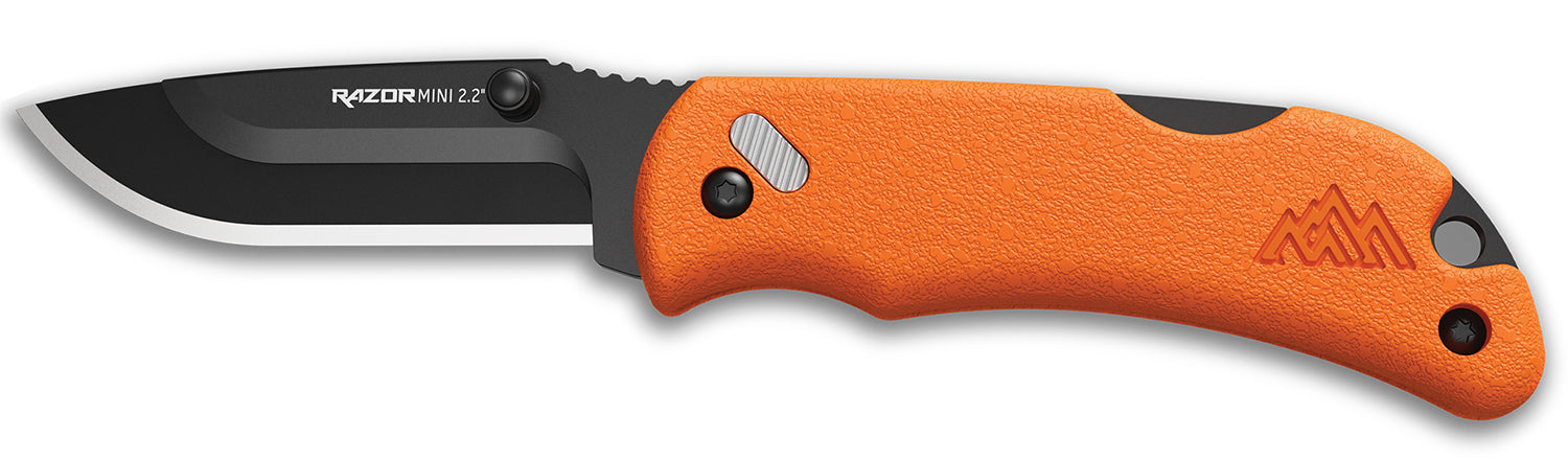 OUTDOOR EDGE RMB22-2C  RAZOR MINI 2.2"   BLAZE ORG