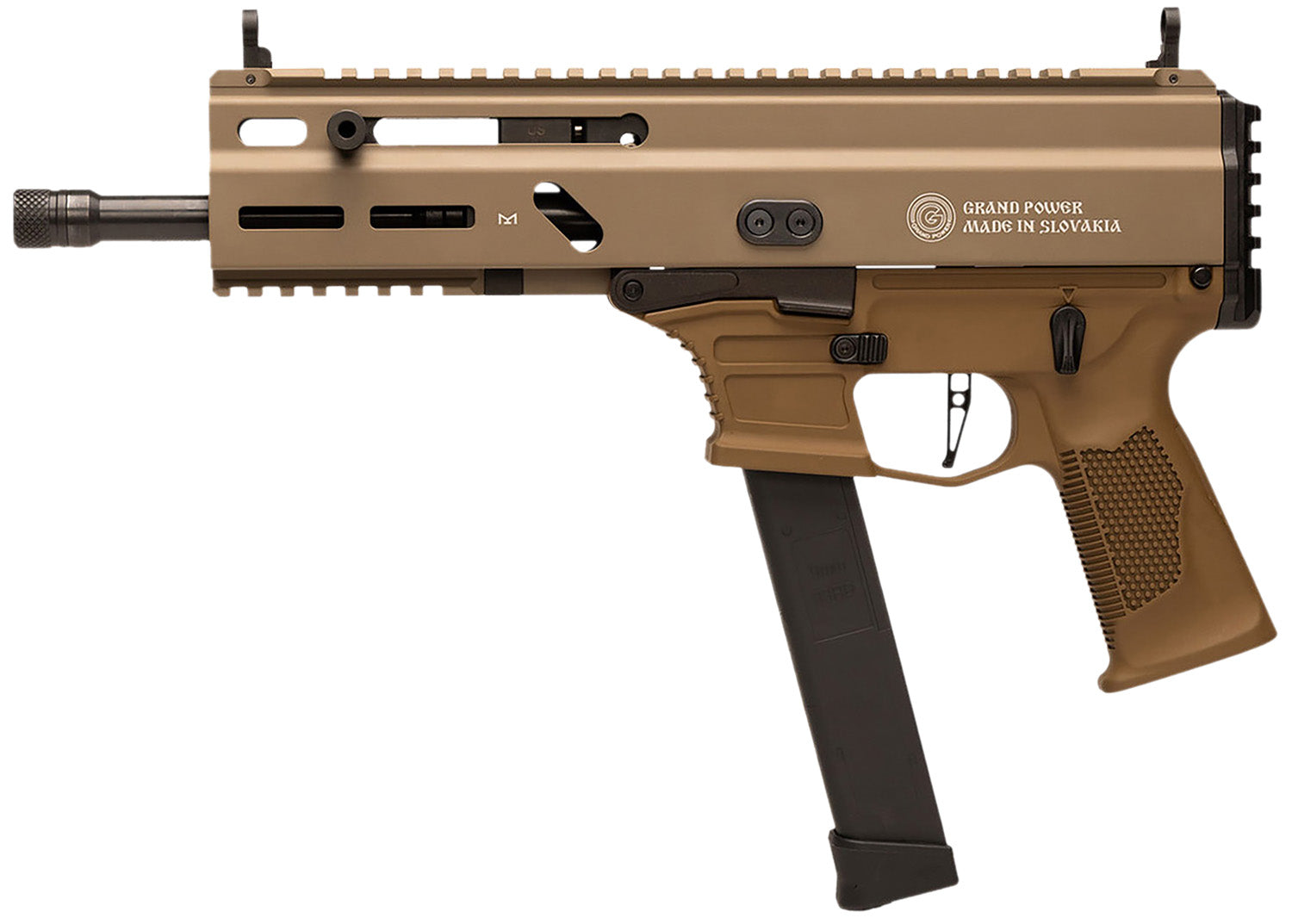 GP 810091156155   STRIBOG SP9A3G 9MM PST 8"    FDE