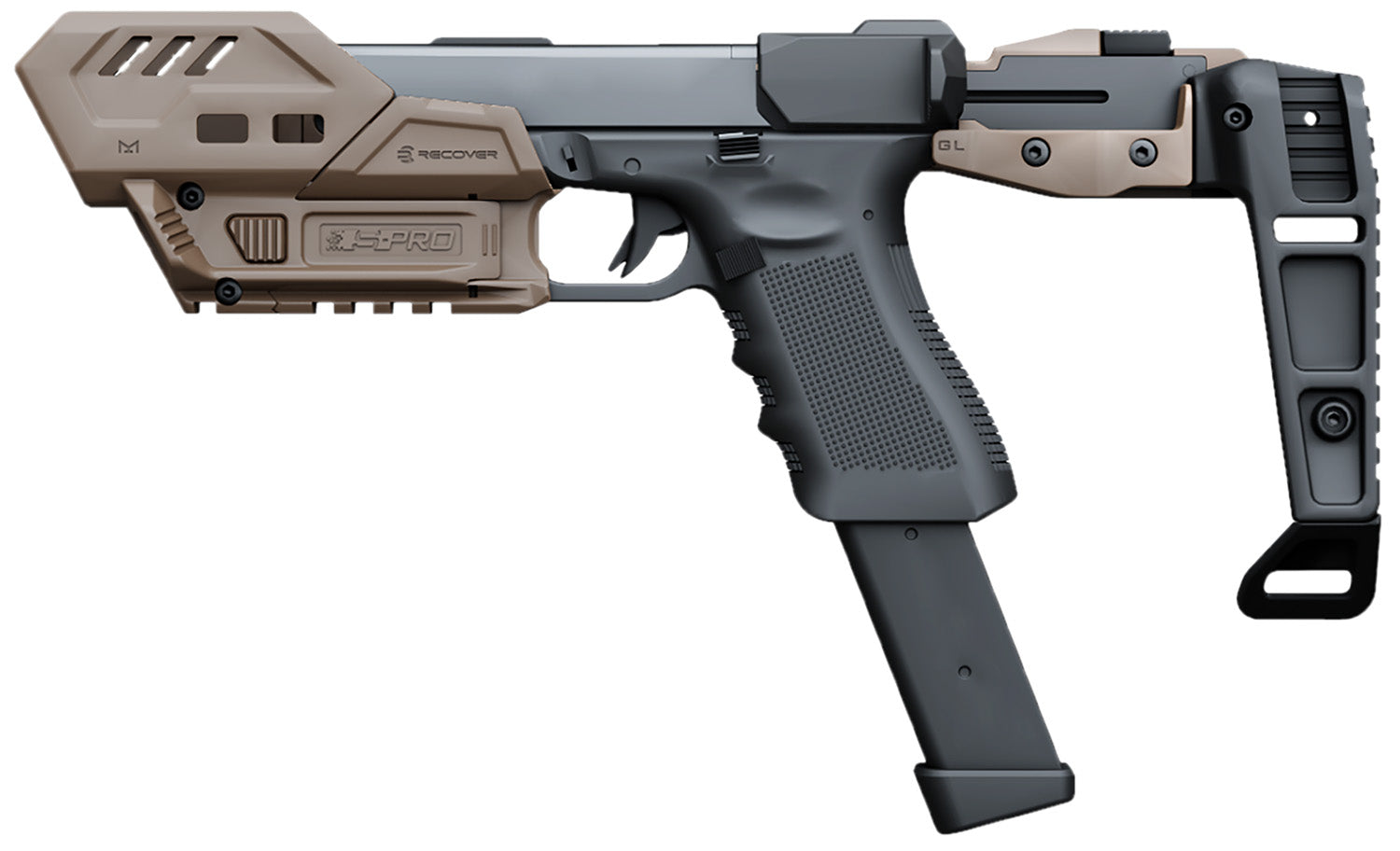 REC SPRO-MGB-02   SPRO MG FULL KIT FOR GLOCK   TAN