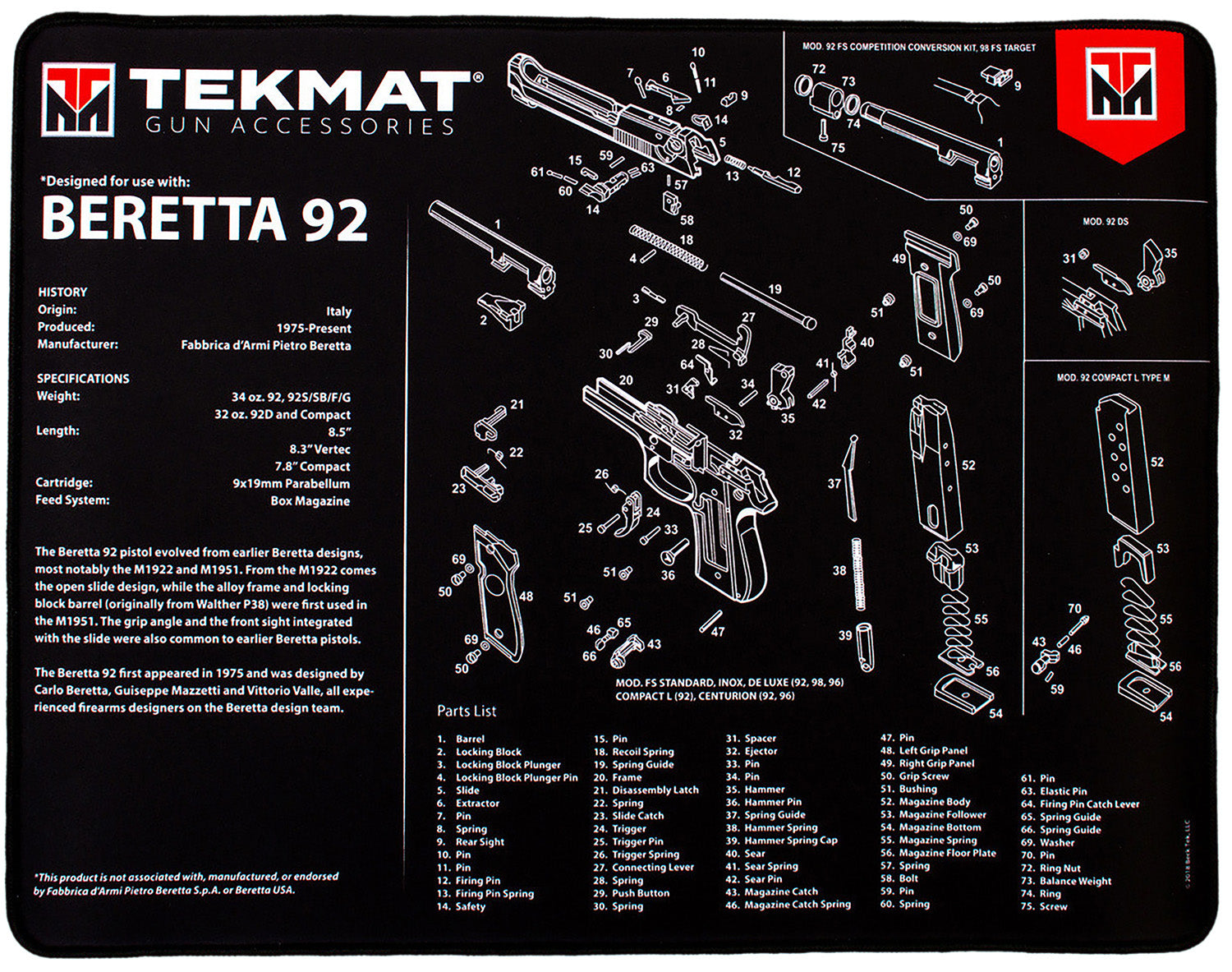 TEKMAT TEK-R20-BER92       20X15 ULTRA BER 92