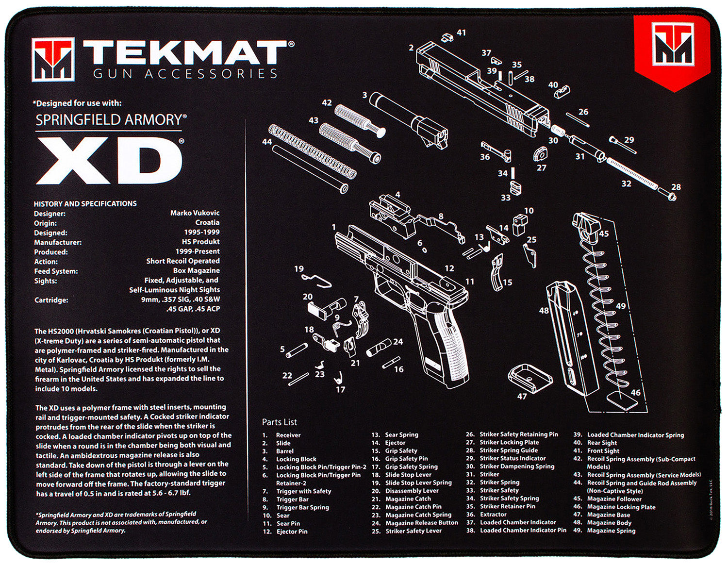 TEKMAT TEK-R20-XD          20X15 ULTRA SPG XD