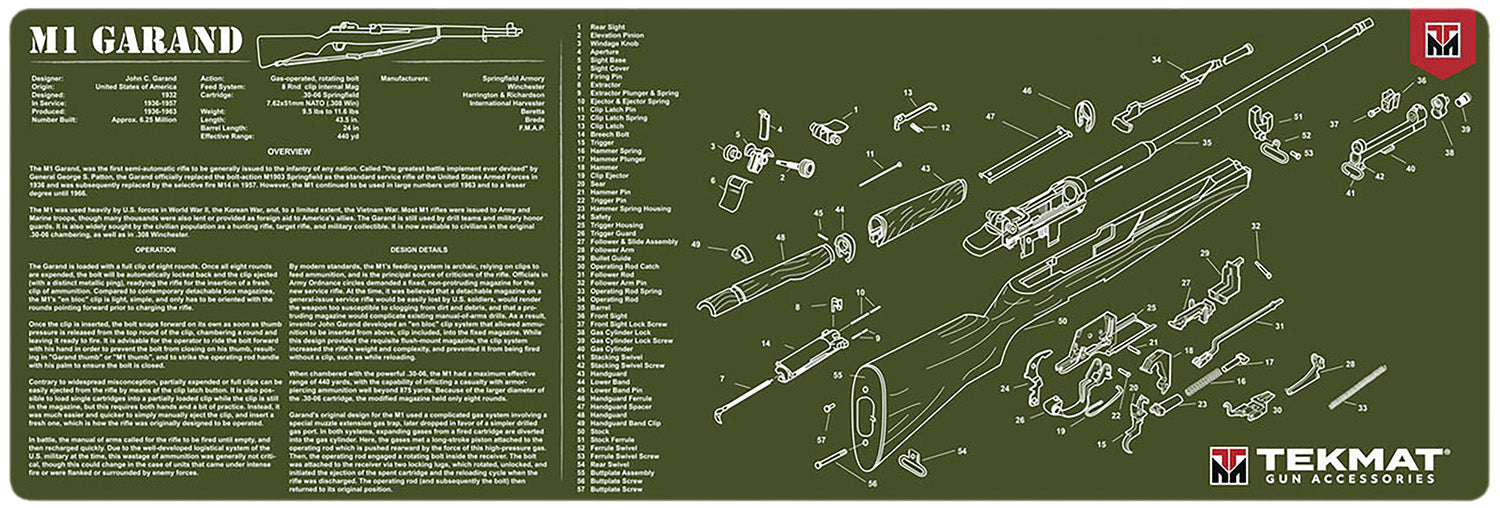 TEKMAT TEK-R36-M1GARAND-OD 36X12 M1 GARAND OLIVE