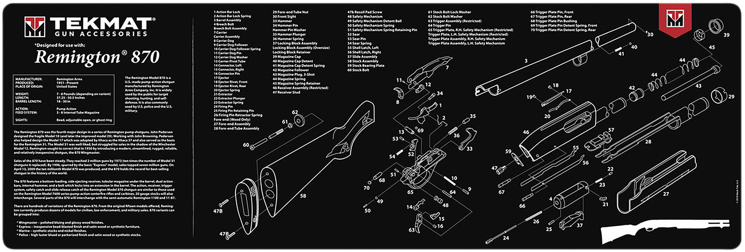 TEKMAT TEK-R36-REM-870     36X12 REMINGTON 870