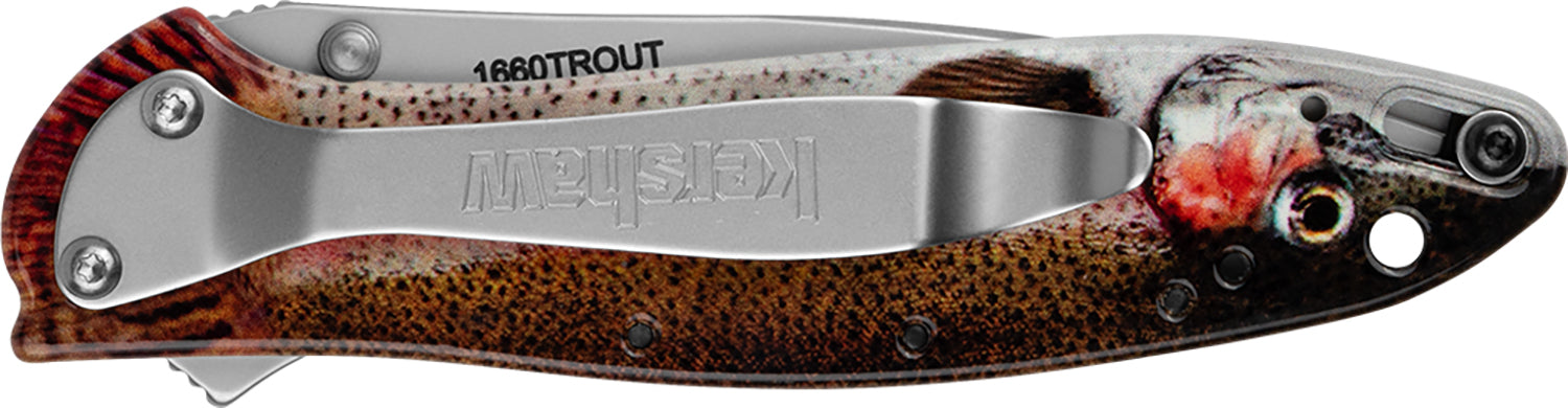 KER 1660TROUT   LEEK - ALUM RAINBOW TROUT/SIL