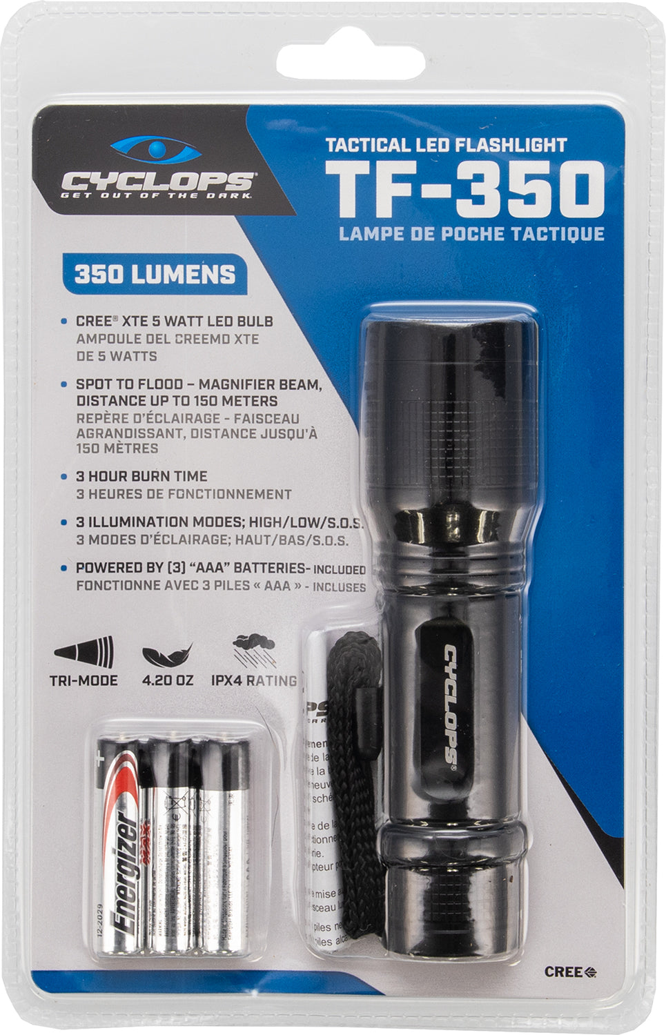 CYCLP CYCTF350         TACTICAL LGHT 350LUM