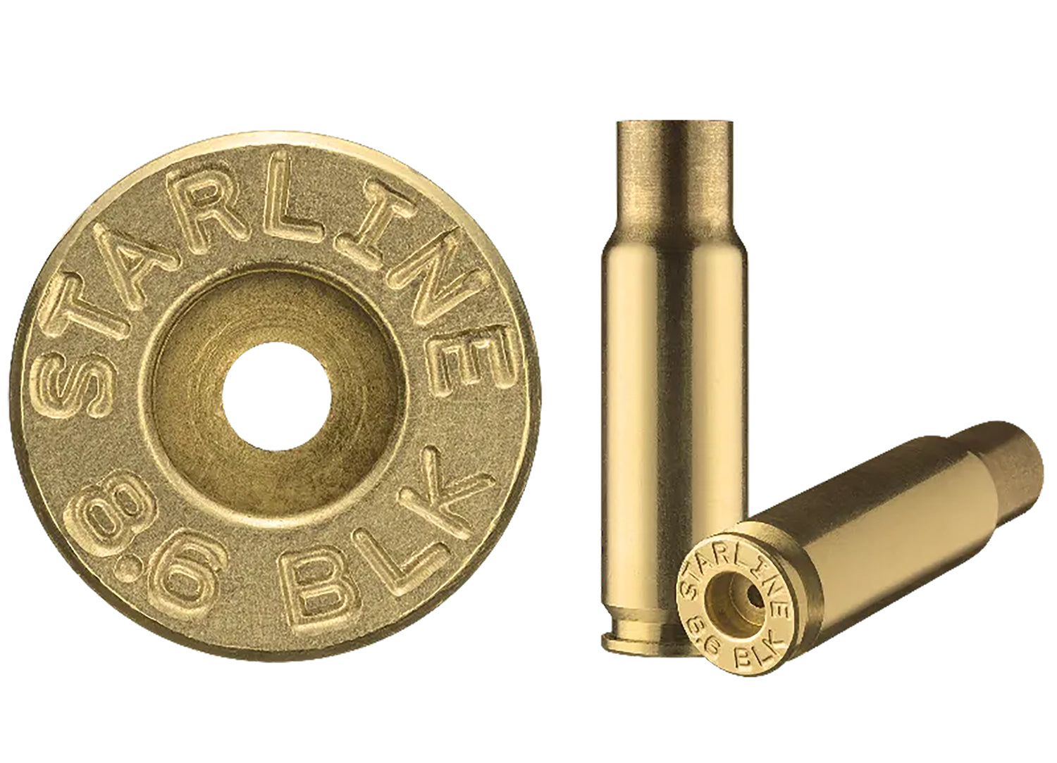 STAR 8.6BLKEUP-50        UNP BRASS 8.6 BLACKOUT