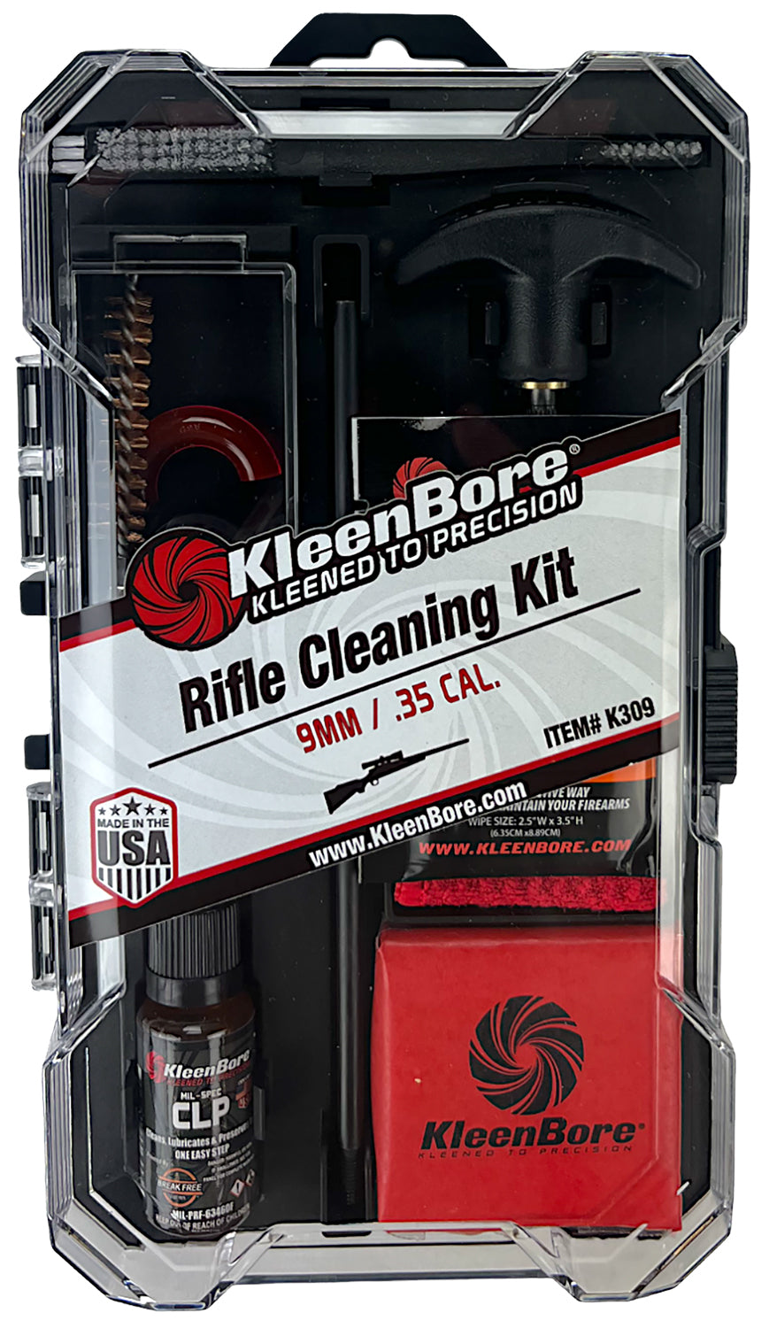 KLN K309        9MM/.35 CAL. RIFLE CLEANING KIT