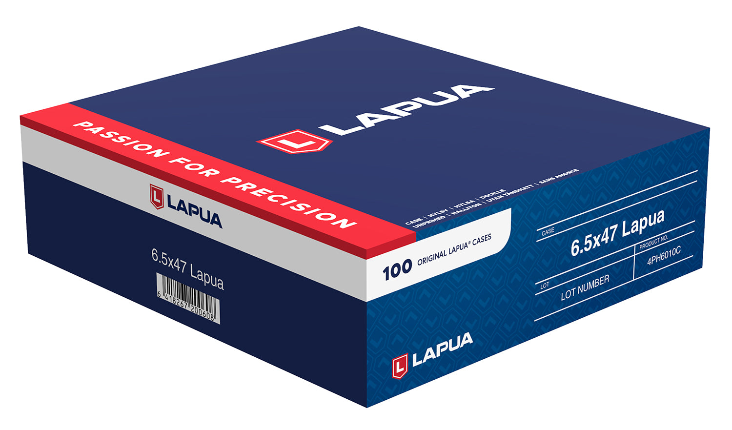 LAPUA 4PH6010C    UNP CASE 6.5X47 LAPUA        100