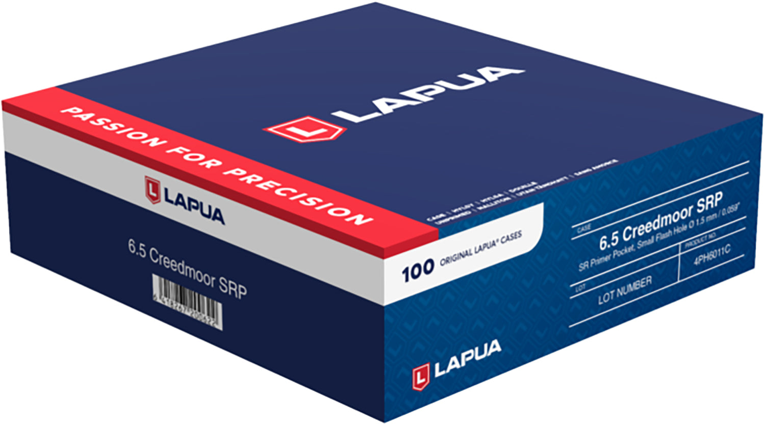 LAPUA 4PH6011C    UNP CASE 6.5 CREEDMR SML RFL 100