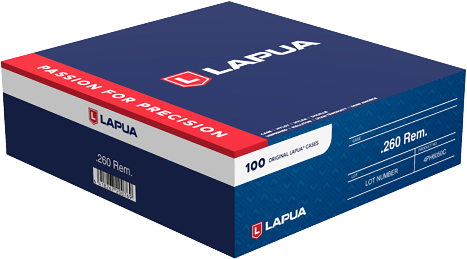 LAPUA 4PH6050C    UNP CASE 260 REMINGTON       100