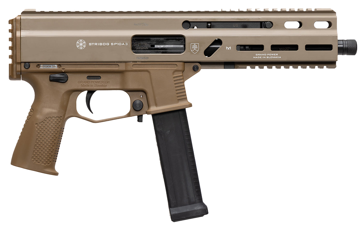 GP 197892004800   STRIBOG SP10A3 10M PST 8"    FDE