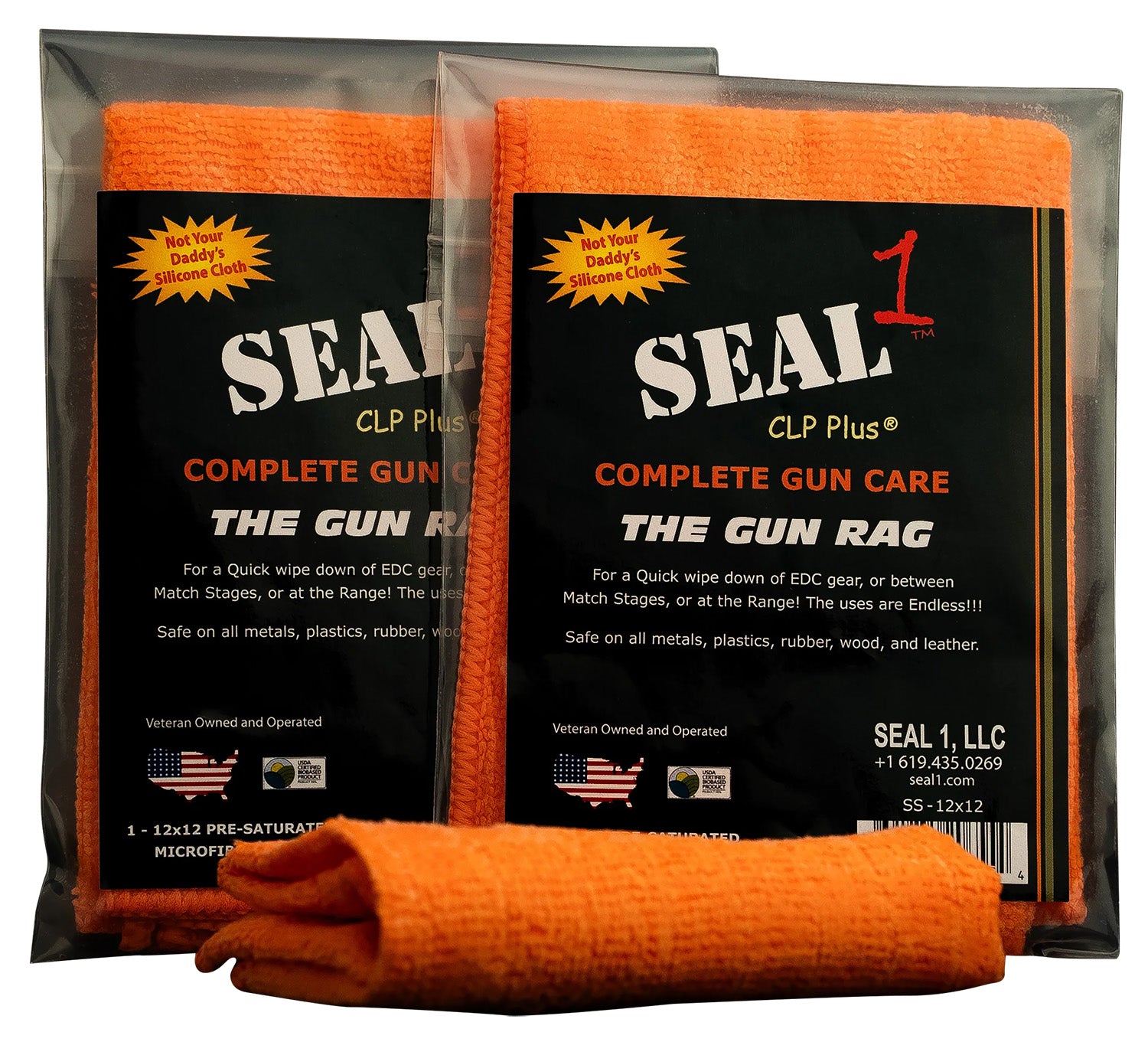 SEAL1 SS-12X12 PRESATURATED MICROFIBER CLOTH 1