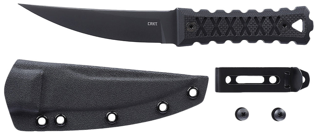 CRKT 2924     HZ4 W/SHEATH          FXD 4.76 BLK