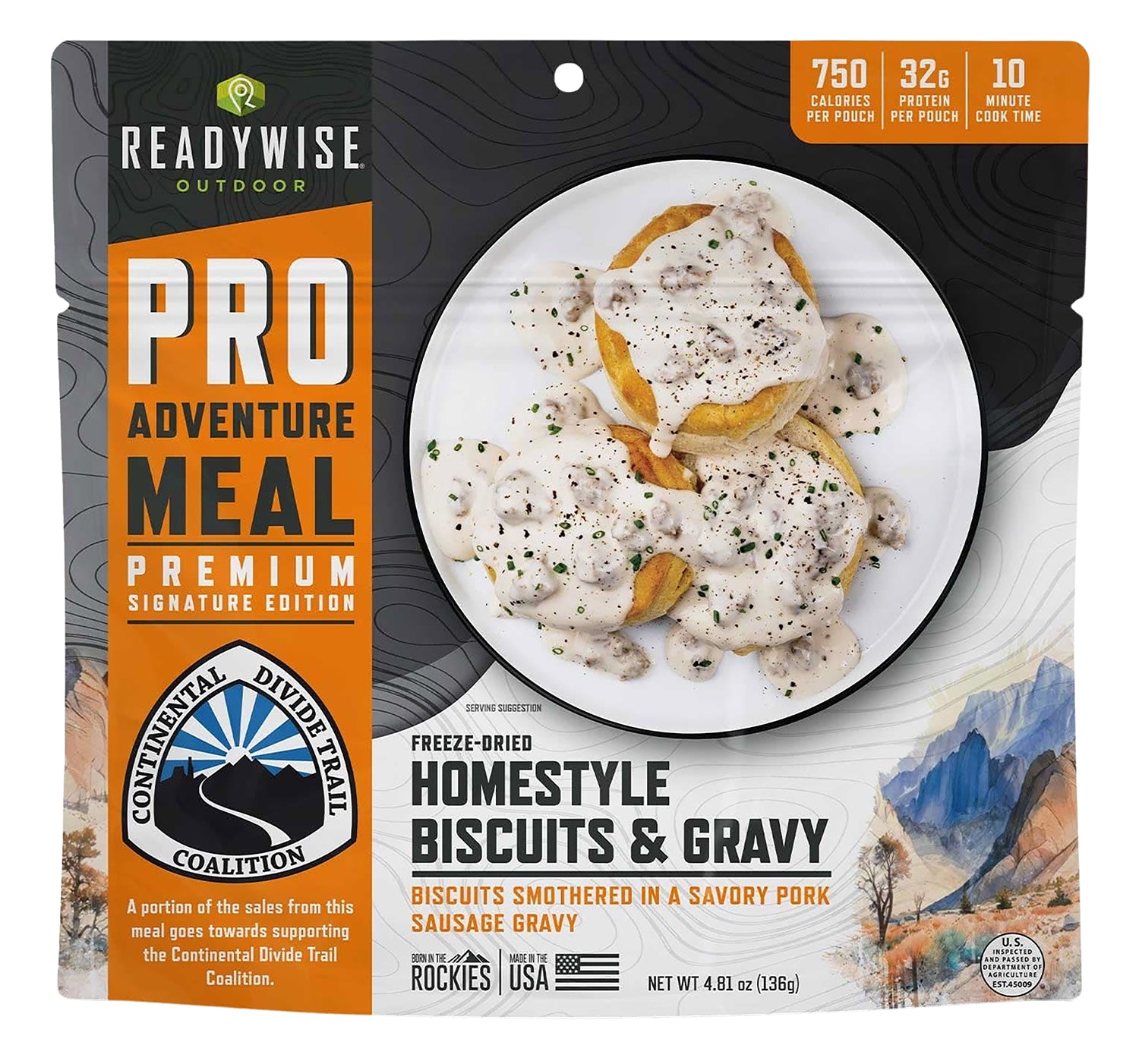 WISE RW05-403 6 CT PRO MEAL BISCUITS &amp; GRAVY