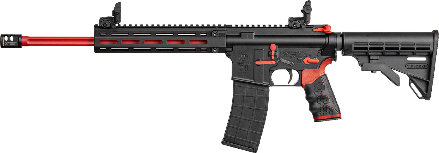 TIPPMANN A101111 M4-22 REDLINE 22LR 16" 25R RED/BK